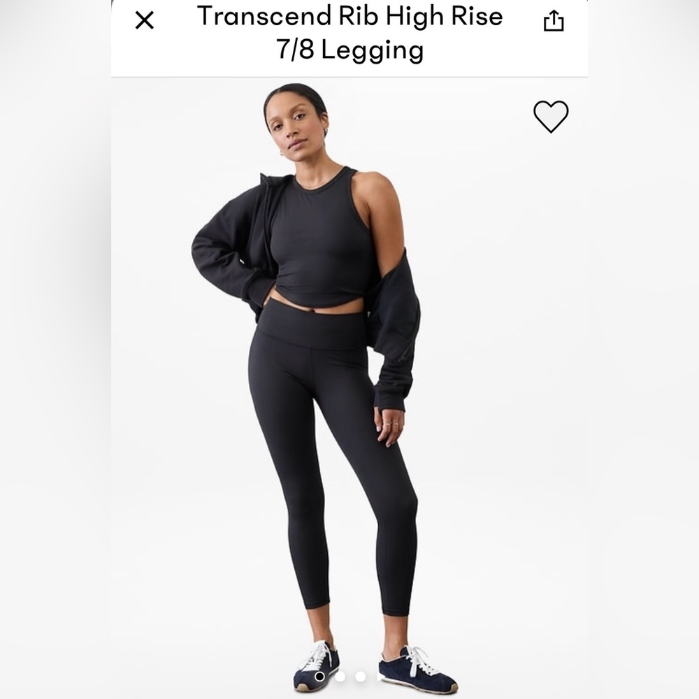 Athleta transcend Rib 7/8 tights NWOT